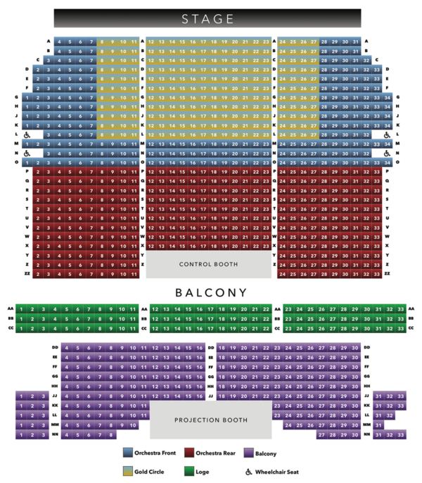 Michigan Theater Arbor Seating Chart